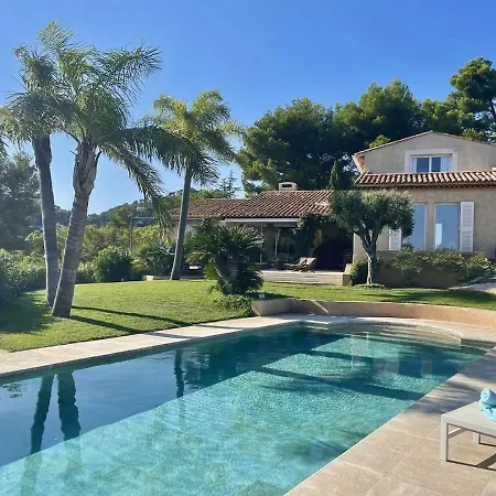 Mas Des Iles D'or - Vue Unique, Piscine Chauffee, Jacuzzi, Tennis וילה הייר